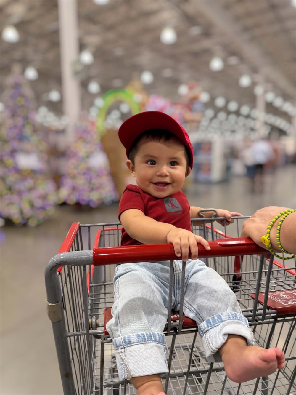 Damián durante un paseo